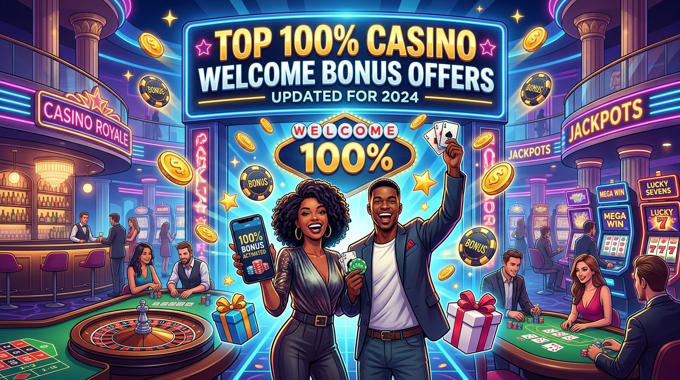 Top 100% Casino Welcome Bonus Offers (Updated for 2024)