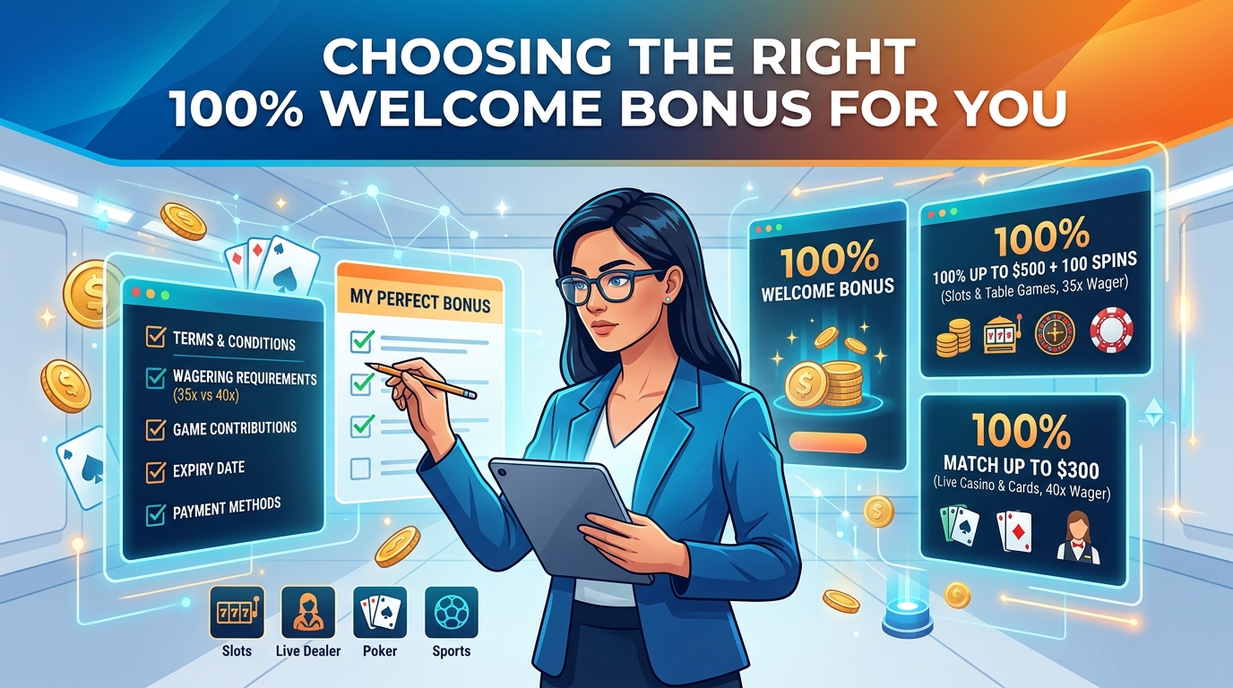 What is a 100% Welcome Bonus Game?
