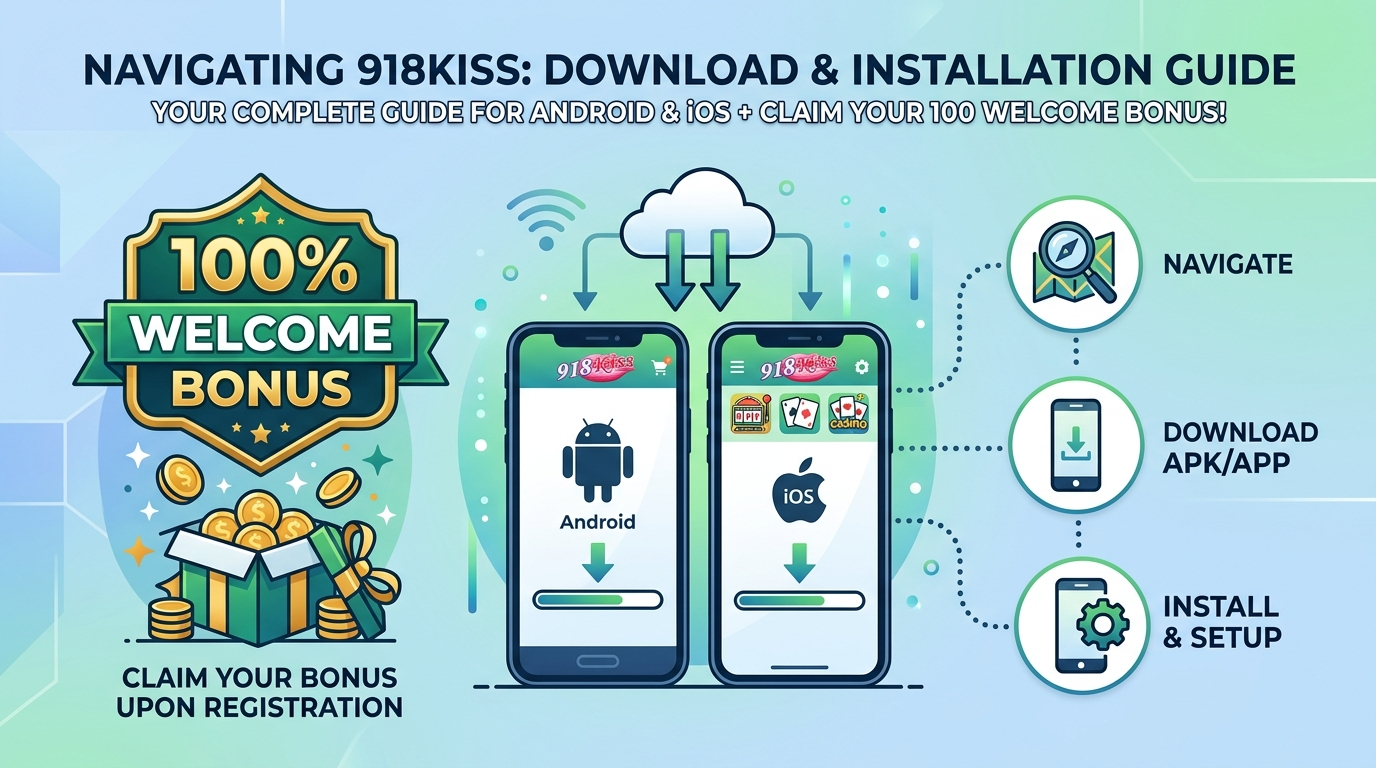 918kiss 100 welcome bonus download guide