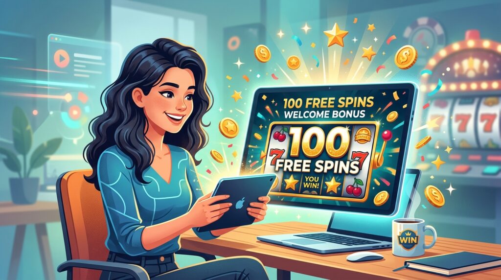 Claim Your 100 Free Spins Welcome Bonus Today!