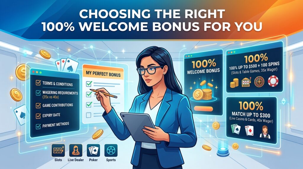 Claim Your 100% Welcome Bonus: Best Casino Games & Offers