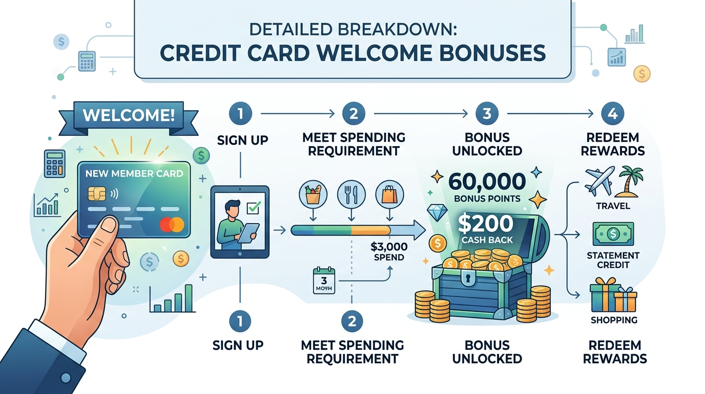 Detailed Breakdown: Credit Card Welcome Bonuses